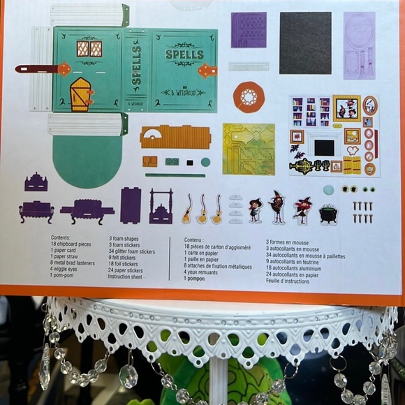 New In Box Creatology Witch House Halloween Craft Kit Build It Spell Book - Picture 3 of 3